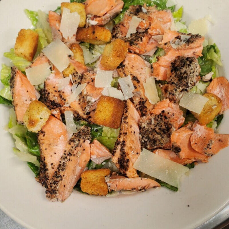Caesar Salad W/ Salmon
