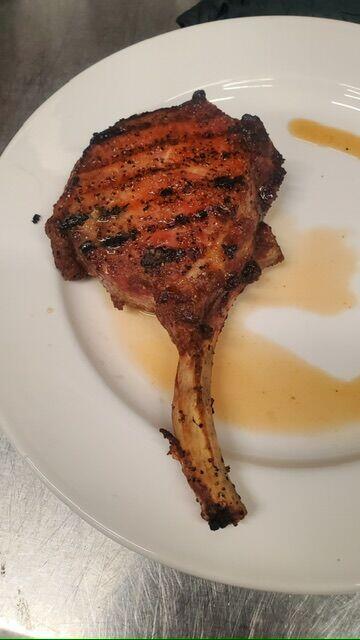 Pork Chops w/ BB Jal Sauce